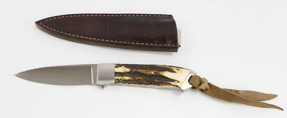 W.D. Pease 1980s Vintage Boot Knife & Sheath