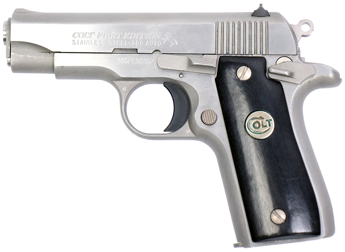 Colt Government Model 380 ACP Pistol - Collectible with Display