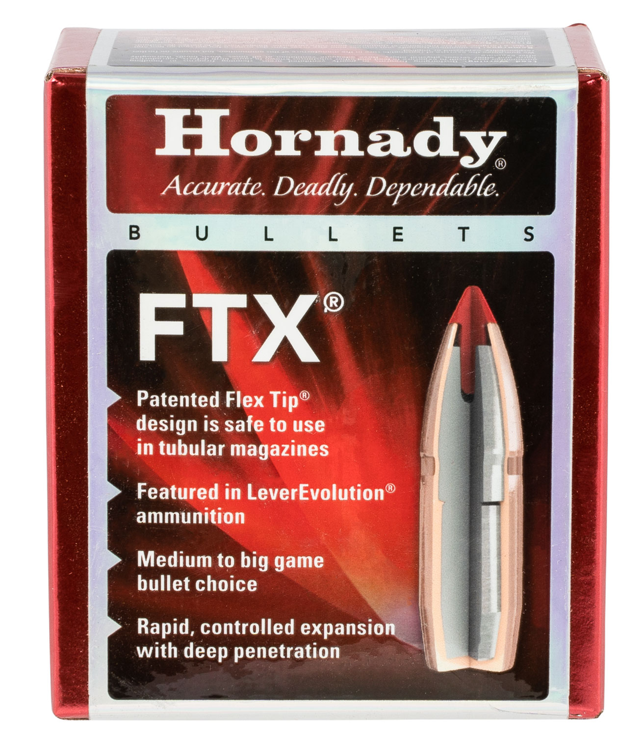 Hornady 35 Cal 165 Grain FTX Bullets 100 Count, 3502