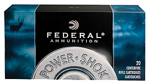 Federal Power Shok 7X57 Mauser 140 Grain Speer Hot-Cor Soft Point Ammunition 20 Rounds