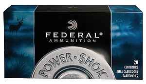 Federal Power Shok 7mm Mag 150 Grain Soft Point Ammunition 20 Rounds