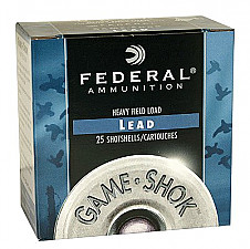 Federal Game Shok Upland 12 Ga 2 3/4" 1 1/8 oz #7.5 Lead Shot 25 Rounds