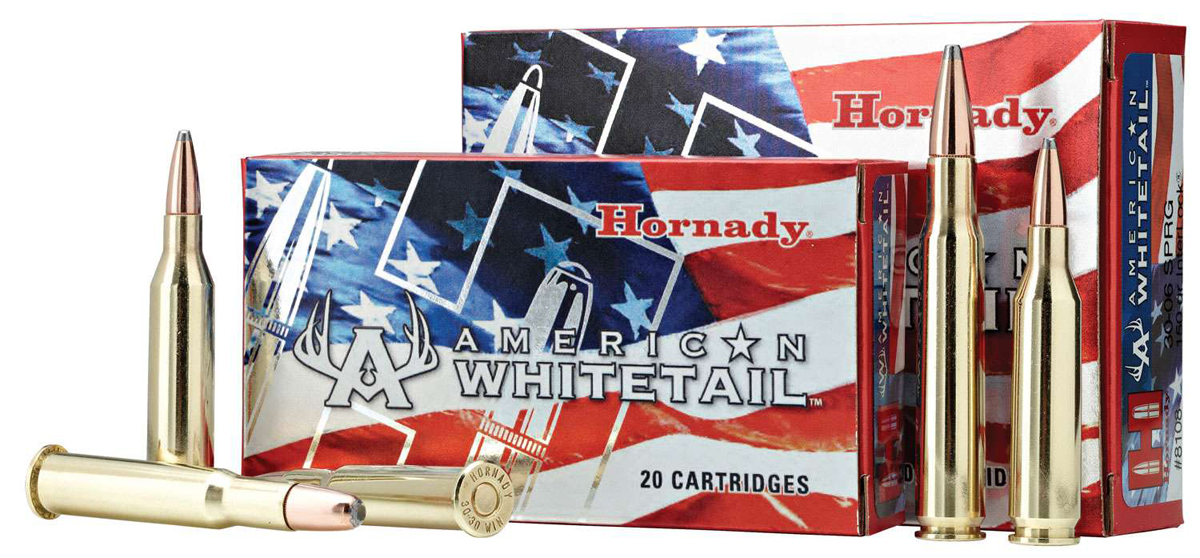 Hornady American Whitetail Ammunition 300 Winchester Magnum 150 Grain Interlock Spire Point