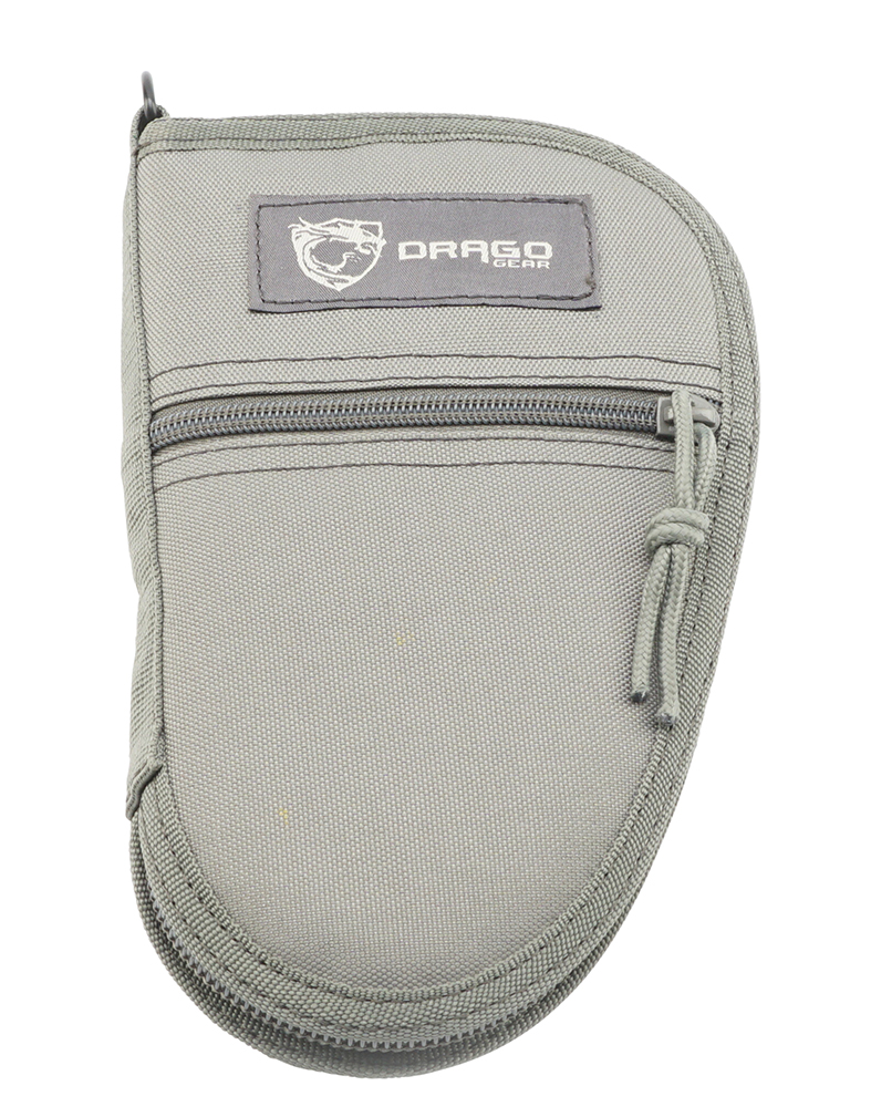 Drago Gear 9.5" Pistol Case 600D Polyester - Gray