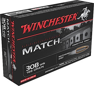 Winchester 308 Win 168 Grain Supreme Sierra MatchKing Boat Tail Hollow Point