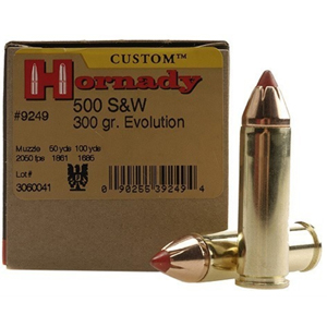 Hornady Custom 500 S&W 300 Grain SST Ammo, 20 Rounds