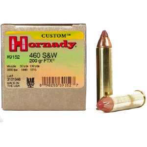 Hornady Custom 460 S&W 200 Grain FTX Ammo 20 Rounds