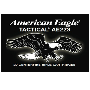 Federal American Eagle 223 Remington 55 Grain FMC Ammo, 20 Rounds