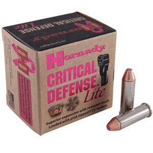 Hornady Critical Defense Lite 38 Special 90 Grain FTX HP Ammo 25 Rounds