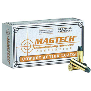 Magtech Cowboy 45 Long Colt 200 Grain Lead Flat Nose Ammo, 50 Rounds
