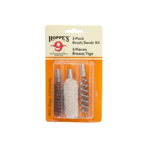 Hoppe's 3 Pack Brush and Mop Set 357/9mm
