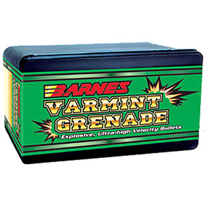 Barnes 224 Cal 36 Grain Varmint Grenade Bullets 100 Count