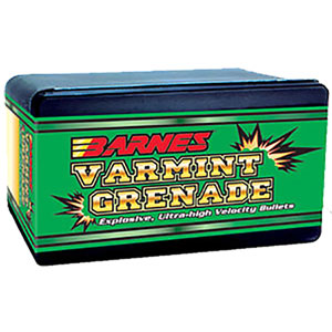 Barnes 224 Cal 36 Grain Varmint Grenade Bullets 100 Count Barnes 224 Cal 36 Grain Varmint Grenade Bullets 100 Count