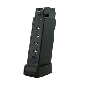 Glock 36 Magazine 45 ACP 6 Round