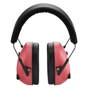 Champion Pink Adjustable Electronic Earmuffs NRR25