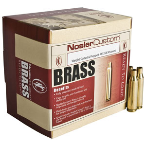 Nosler Custom 257 Weatherby Magnum Unprimed Brass 50 Count