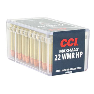 CCI Varmint Maxi Mag 22 Mag 40 Grain JHP Ammunition 50 Rounds
