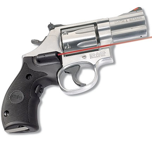 Crimson Trace Laser Grips for S&W K and L Frame Round Butt Revolvers, Front Activation