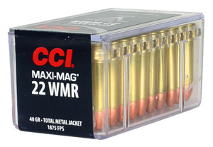 CCI Maxi Mag 22 Mag 40 Grain TMJ Ammo 50 Rounds