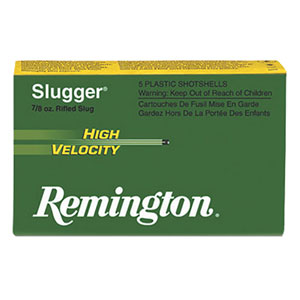 Remington Slugger HV 20 Ga Rifled Slug 2.75" 1/2 oz Ammo 5 Rounds