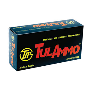 TulAmmo 9mm Luger 115 Grain FMJ Ammo 50 Rounds
