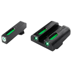 Truglo TFX Fiber Optic Tritium Night Sights for Glock 9mm/40 S&W/357 Sig