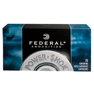 Federal Power Shok 308 Win 150 Grain Soft Point Ammo 20 Rounds