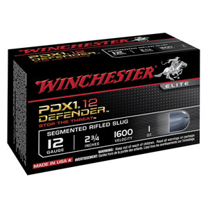 Winchester PDX1 Defender 12 Ga 1 oz Rifled Slug Ammo 10 Rounds