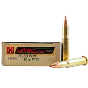 Hornady LEVERevolution 30-30 Winchester 160 Grain Flex Tip, 20 Rounds