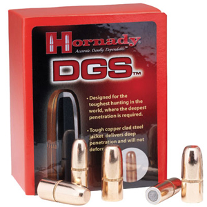 Hornady 9.3mm (366) 300 Grain DGS Flat Nose Solid Rifle Bullets, 50 Count