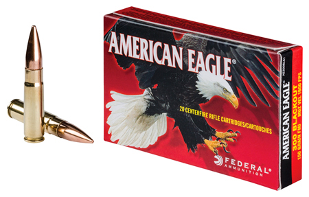 Federal American Eagle 300 AAC Blackout 150 Grain FMJBT Ammo 20 Rounds
