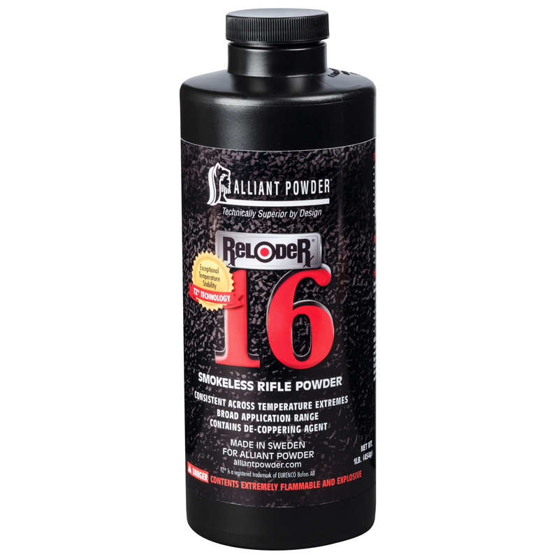 Alliant Reloder 16 Rifle Powder, 1 Lb Canister Alliant Reloder 16 Rifle Powder, 1 Lb Canister
