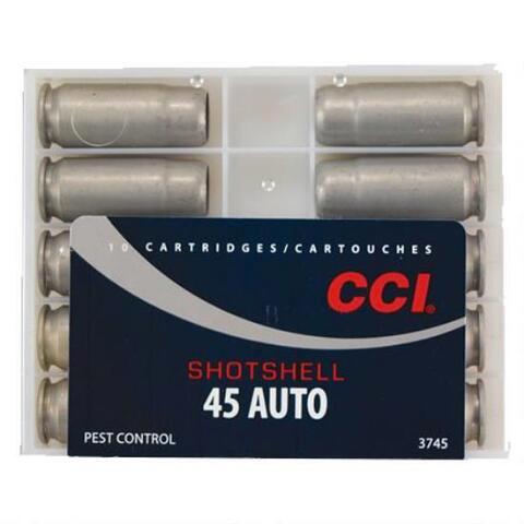 CCI 45 ACP Shotshell #9 Shot Ammunition 10 Rounds