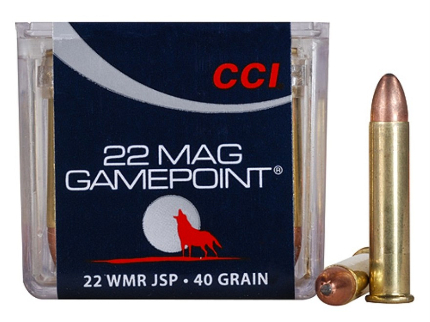 CCI Gamepoint 22 Mag 40 Grain JSP Ammunition 50 Rounds