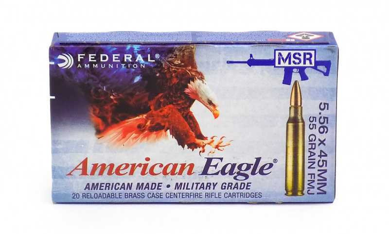 Federal XM193 5.56 NATO 55 Grain MCBT Ammo 20 Rounds