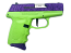 SCCY Firearms DVG-1 9mm Pistol Lime Green Frame and Sparkle Purple Slide