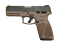 Taurus G3 9mm Pistol Black 17-Round Capacity with Brown Frame and OD Green Slide