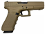 Glock 17 Gen4 9mm Pistol with Coyote Tan Cerakote Finish