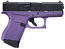 Glock 43 Apollo Custom Cerakote Purple and Black 9mm Pistol