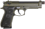 Beretta 92FS 9mm Pistol OD Green Threaded Barrel