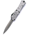 Microtech Hera II Mini D/E Standard OTF Knife Signature Series Brushed Metal Mummy Wrap