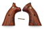 Smith & Wesson Factory Original K or L Frame Square Butt Smooth Wood presentation Grips - Vintage Grips
