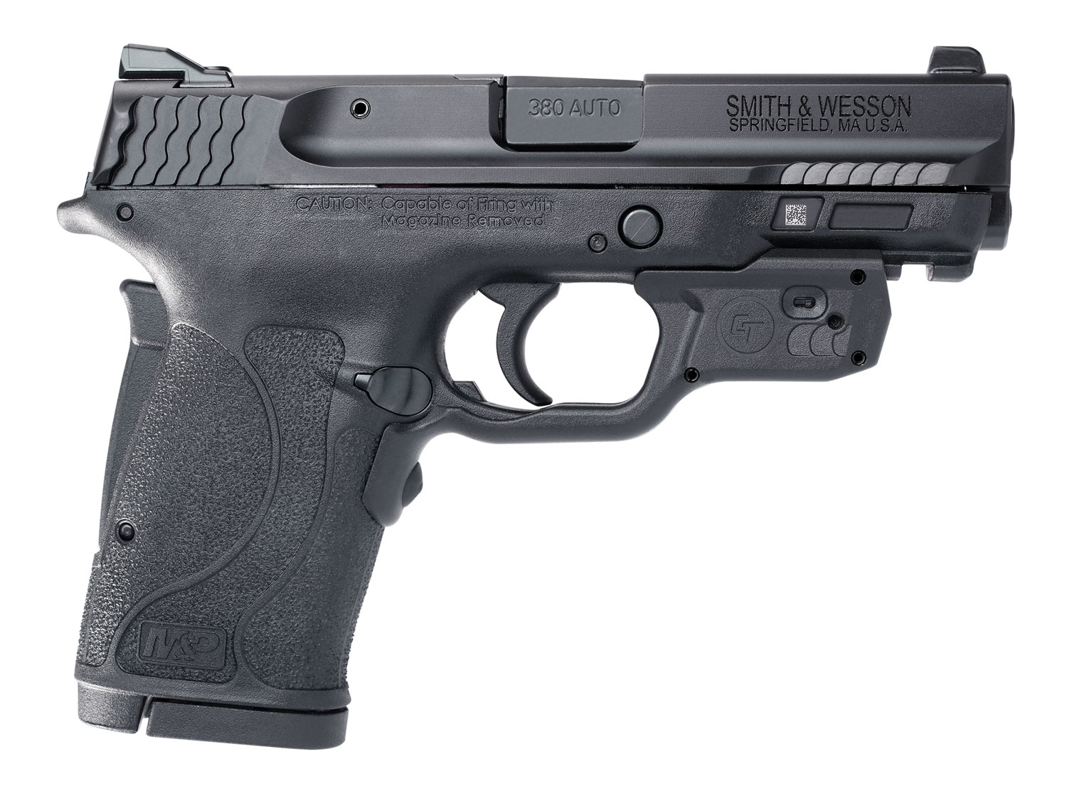 Smith & Wesson M&P 380 Shield EZ 380 ACP Pistol with Crimson Trace Laser Smith & Wesson M&P 380 Shield EZ 380 ACP Pistol with Crimson Trace Laser