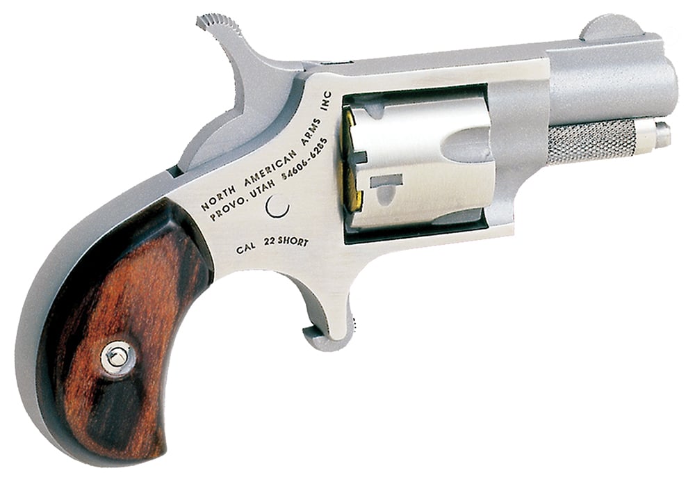 NAA 22S Mini Revolver 22 Short with Rosewood Grip