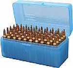 MTM 50 Round Blue Large Rifle Ammo Box MTM 50 Round Blue Large Rifle Ammo Box
