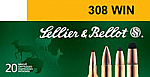 Sellier & Bellot 308 Winchester, 180 Grain, Soft Point, 20 Rounds Sellier & Bellot 308 Winchester, 180 Grain, Soft Point, 20 Rounds