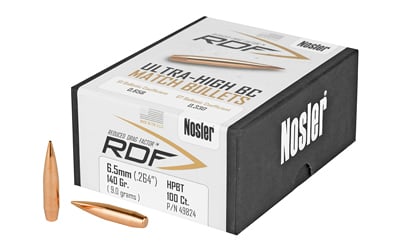 Nosler 6.5mm 140 Grain RDF Ultra-High BC Match Bullets 100 Count Nosler 6.5mm 140 Grain RDF Ultra-High BC Match Bullets 100 Count