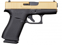 Glock 43X 9mm Pistol with Gold Cerakote Slide
