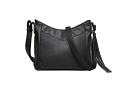 Lady Conceal "Emery" Concealed Carry Faux Leather Crossbody Bag with RFID Slim Wallet - Black