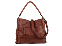 Lady Conceal "Lily" Concealed Carry Faux Leather Tote Bag - Mahogany Lady Conceal "Lily" Concealed Carry Faux Leather Tote Bag - Mahogany